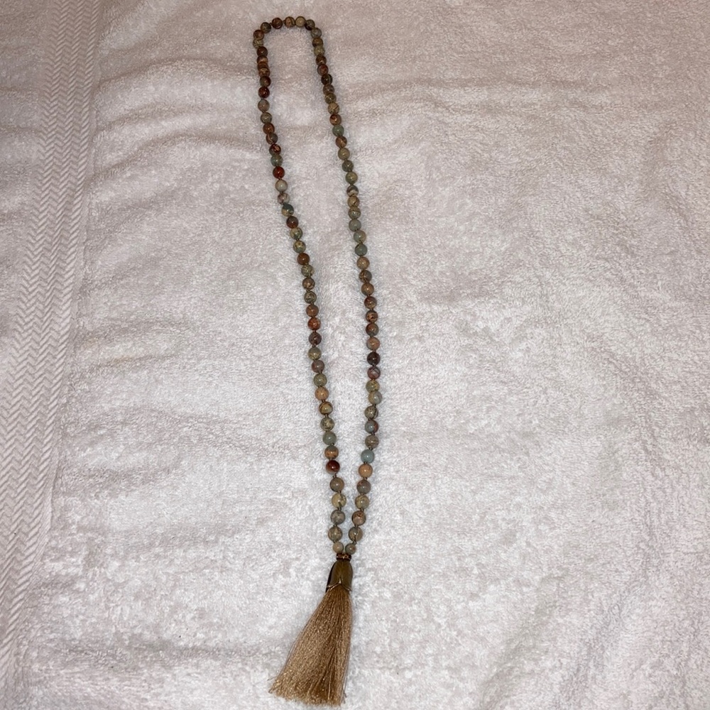 Necklace with tassel